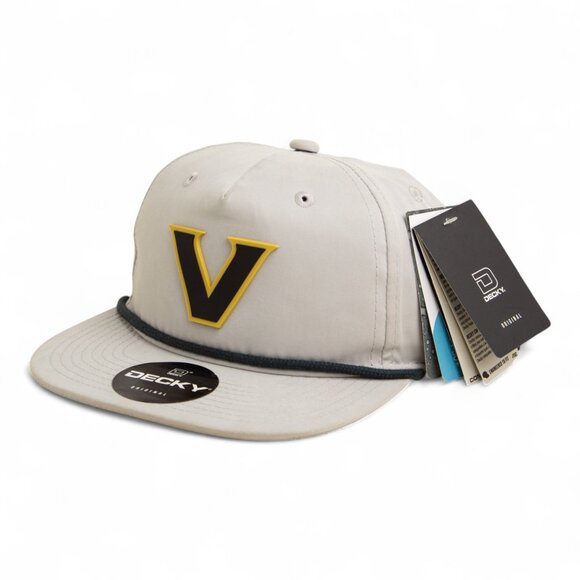 Vanderbilt Commodores Black 3D Classic Rope Hat- Grey/ Charcoal - Picture 2 of 3